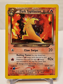 Dark Typhlosion 10/105 Holo Rare Unlimited Neo Destiny Pokemon 1294 - Image 1