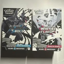 Pokemon Black Bolt and White Flare Booster Bundle Set of 2 Sealed New Sealed - Image 1