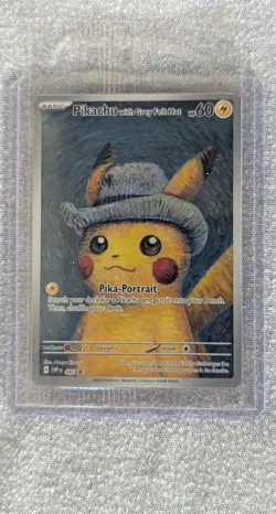 Pokemon Pikachu with Grey Felt Hat Promo SVP 085 Van Gogh Museum NM/M Sealed - Image 1