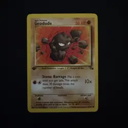 POKEMON GEODUDE 47/62 1ST EDITION FOSSIL LP 47/62 - Image 1