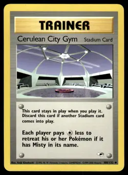Pokemon TCG Gym Heroes #108/132 Cerulean City Gym LP - Image 1