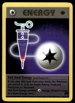 Pokemon TCG Team Rocket #81/82 Full Heal Energy (1st Edition) MP - Image 1