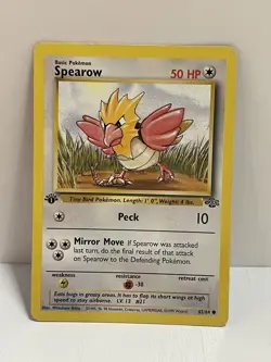 Pokemon Wotc Tcg Vtg Spearow 62/64 Jungle Regular MP - Image 1