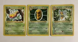 Weedle + Kakuna + Beedrill Base Set SHADOWLESS, Pokemon Vintage WOTC LP - Image 1