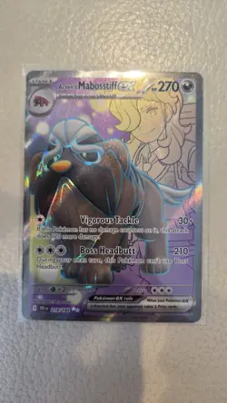 Pokemon TCG Arven's Mabosstiff EX 218/182 Sv10: Destined Rivals Ultra Rare +1!! - Image 1