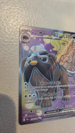 Pokemon TCG Arven's Mabosstiff EX 218/182 Sv10: Destined Rivals Ultra Rare +1!! - Image 2
