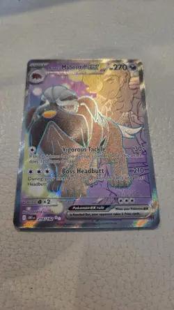 Pokemon TCG Arven's Mabosstiff EX 218/182 Sv10: Destined Rivals Ultra Rare +1!! - Image 4