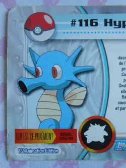 HYPOTREMPE #116 - TOPPS TV ANIMATION EDITION 1999 - CARTE POKEMON - BON ETAT - Image 5