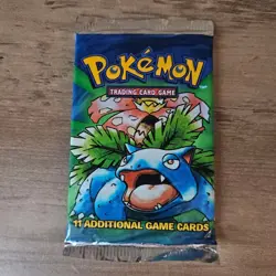 1999 Pokemon Venusaur Art WOTC Booster Pack Sealed Unlimited - Image 1