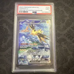 2023 Pokemon SV 151 Zapdos ex Special Illustration Rare 202/165 PSA 9 Mint - Image 1