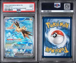 2023 Pokemon SV 151 Zapdos ex Special Illustration Rare 202/165 PSA 9 Mint - Image 1