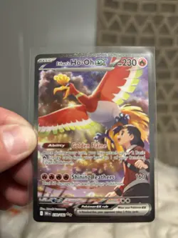 Pokemon Destined Rivals Ethan's Ho-Oh EX Special Illustration #230/182 - Image 1