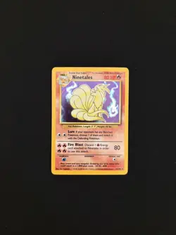 Pokemon TCG Ninetales 12/102 Base Set Holo Rare Unlimited WOTC Vintage - Image 1