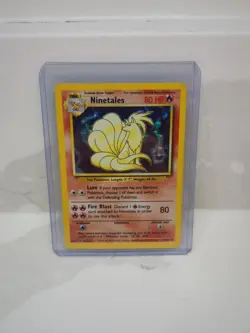Ninetales Base Set 12/102 - Holo Rare Vintage Pokemon TCG - MP - Image 1