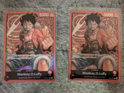 NM Monkey. D .Luffy ST01-001 Leader Pre-Errata One Piece CCG Foil TCG - Image 1