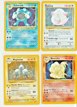 4-Card Original Base Set Holo Rare Pokemon Lot (#3,#9,#12,#13/ 102)-LP/Excellent - Image 1