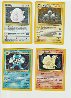 4-Card Original Base Set Holo Rare Pokemon Lot (#3,#9,#12,#13/ 102)-LP/Excellent - Image 3