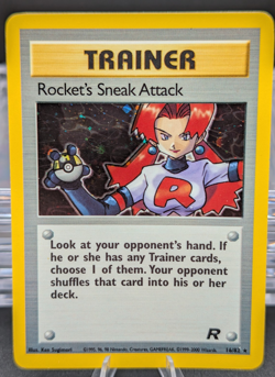 Rocket's Sneak Attack 16/82 Team Rocket - Pokemon TCG Rare Holo Card - Image 1
