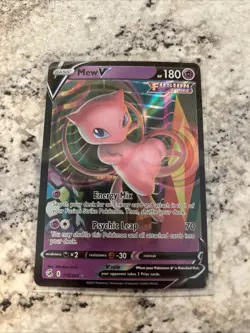 Pokemon TCG Mew V-113/264-FUSION Strike Ultra Rare Holo Card M/Nm Condition - Image 1