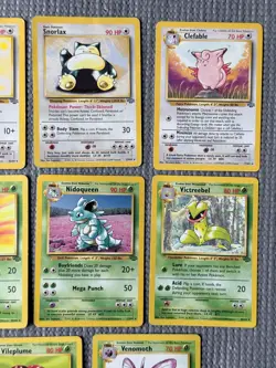 Vintage Pokemon Lot - 11 Cards - Jungle Unlimited Non Holo Rare Pokemon - LP/MP - Image 3