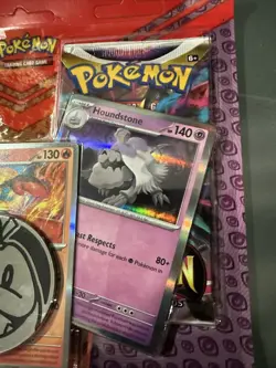 Pokemon TCG- REVAVROOM/ARMAROUGE/HOUNDSTONE Foil Cards w/2 Booster Packs + Coin! - Image 3