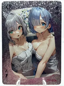 ❤Rem Goddess Story Anime Waifu NATIONAL BEAUTY Doujin Card CP-004 - Image 1