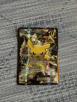 Pokemon TCG Pikachu EX XY124 Full Art Promo Holo XY Read Description - Image 1