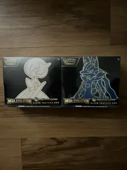 Pokemon Mega Evolution Pokemon Center Elite Trainer Box ETB Set of 2 Sealed - Image 1