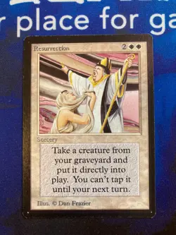 MTG Resurrection Beta Moderately Played Magic the Gathering - Image 1