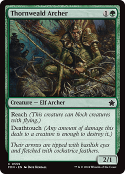Thornweald Archer [Foundations] Magic MTG - Image 1
