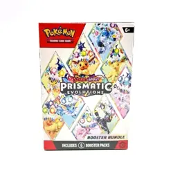 Pokemon TCG Prismatic Evolutions Booster Bundle | Factory Sealed | 6 Packs - Image 1