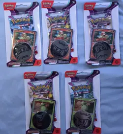 Pokemon Paldea Evolved Growlithe And Smoliv Promo Checklane Blister Pack x5 - Image 1