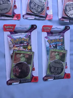 Pokemon Paldea Evolved Growlithe And Smoliv Promo Checklane Blister Pack x5 - Image 3