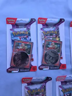 Pokemon Paldea Evolved Growlithe And Smoliv Promo Checklane Blister Pack x5 - Image 4
