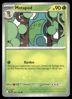 Pokemon TCG metapod regular non-holo - Image 1