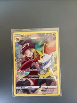 Pokemon Braixen Silver Tempest Holo Ultra Rare TCG TG01/TG30 NM/Mint Condition - Image 1