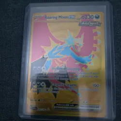 Pokemon Eng Roaring Moon EX 262/182 Parodox Rift Hyper Rare Gold Near Mint+ - Image 3
