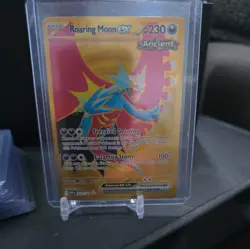 Pokemon Eng Roaring Moon EX 262/182 Parodox Rift Hyper Rare Gold Near Mint+ - Image 5