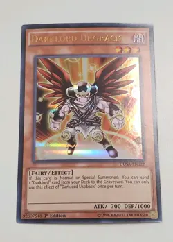 YUGIOH - DARK LORD UKOBACK - DUSA - EN022 - 1ST EDITION - ULTRA RARE - YGO TCG - Image 1