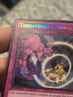 Threatening Roar 1st Edition Secret Rare LCYW-EN297 Yu-Gi-Oh! TCG - Image 2