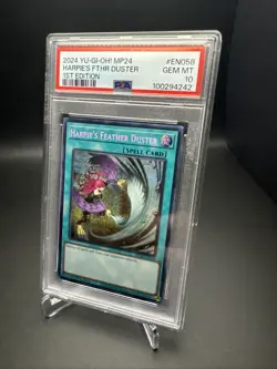 Harpie’s Feather Duster MP24-EN058 1st Edition 2024 YUGIOH PSA 10 - Image 1