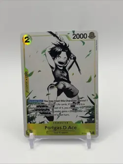 One Piece Ultra Deck Three Brothers Portgas D Ace ST13-010 Parallel Alt Art NM - Image 1