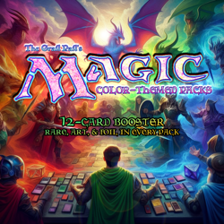 12-Card MTG Magic Booster Repack Lot - Your Color - R/M, Art, Foil Every Pack - Image 1