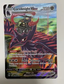 Pokemon TCG Corviknight VMAX SWSH12: Silver Tempest Trainer Gallery TG19/TG30... - Image 1