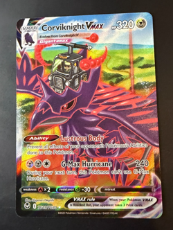 Pokemon TCG Corviknight VMAX SWSH12 Silver Tempest Trainer Gallery TG19/TG30 NM - Image 3