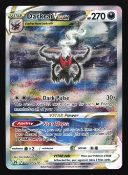 Darkrai VSTAR GG50/GG70 Crown Zenith: Galarian Gallery Ultra Rare Pokemon Card - Image 1
