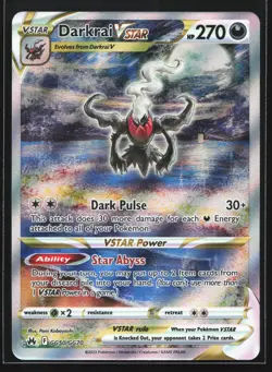 Darkrai VSTAR GG50/GG70 Crown Zenith: Galarian Gallery Ultra Rare Pokemon Card - Image 1