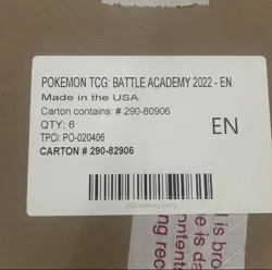 2022 Pokemon TCG: Battle Academy 6 BOX CASE New Factory Sealed - Image 2