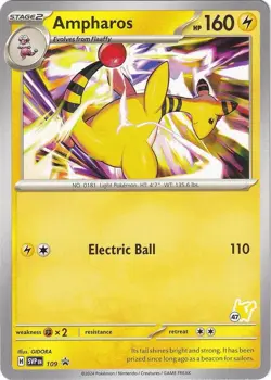 Ampharos - SVP109 - Pokemon Scarlet & Violet Promo Battle Academy 47 NM - Image 1