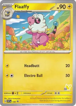 Flaaffy - SVP108 - Pokemon Scarlet & Violet Promo Battle Academy 53 NM - Image 1